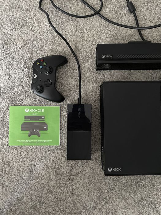 Xbox one + kinect + kontroler + gry