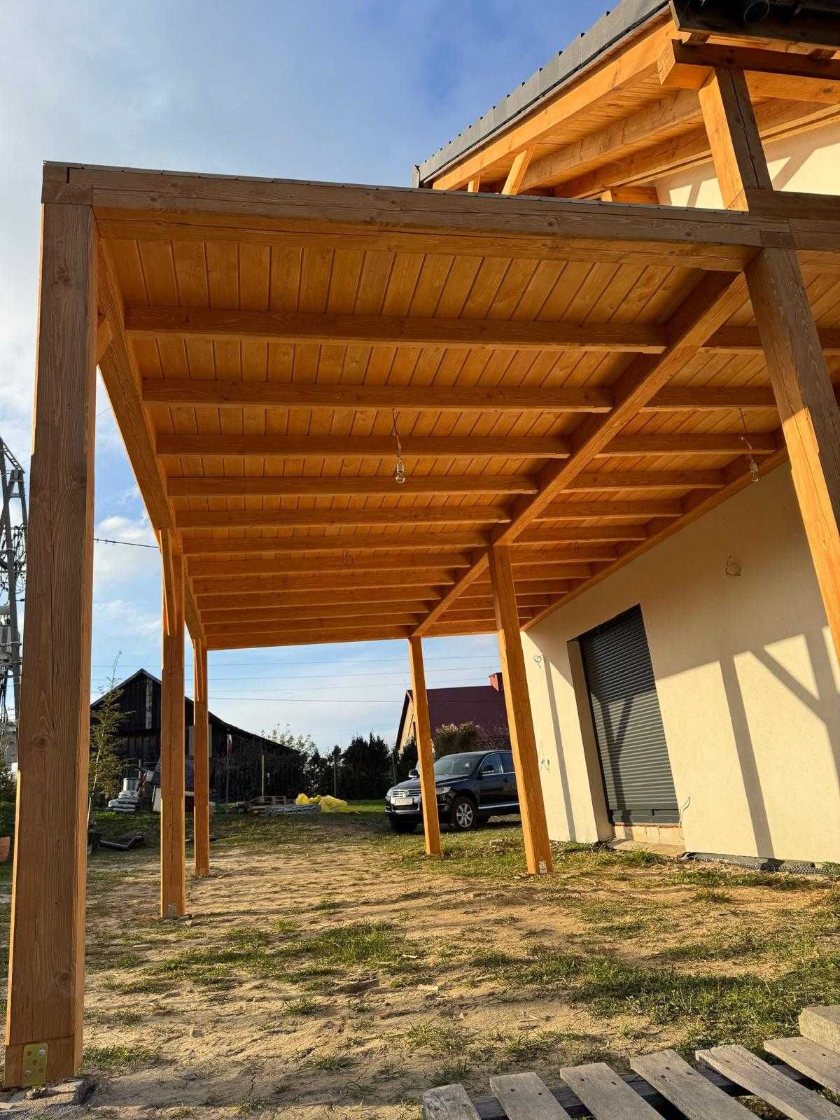 Konstrukcje drewniane, stylowe pergole, solidne zadaszenia, tarasy