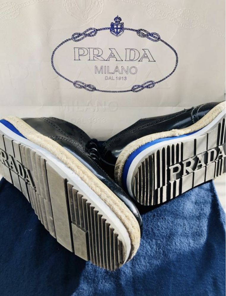 Prada броги на платформі, 43 (Zilli, Valentino, Trussardi, Bogner)