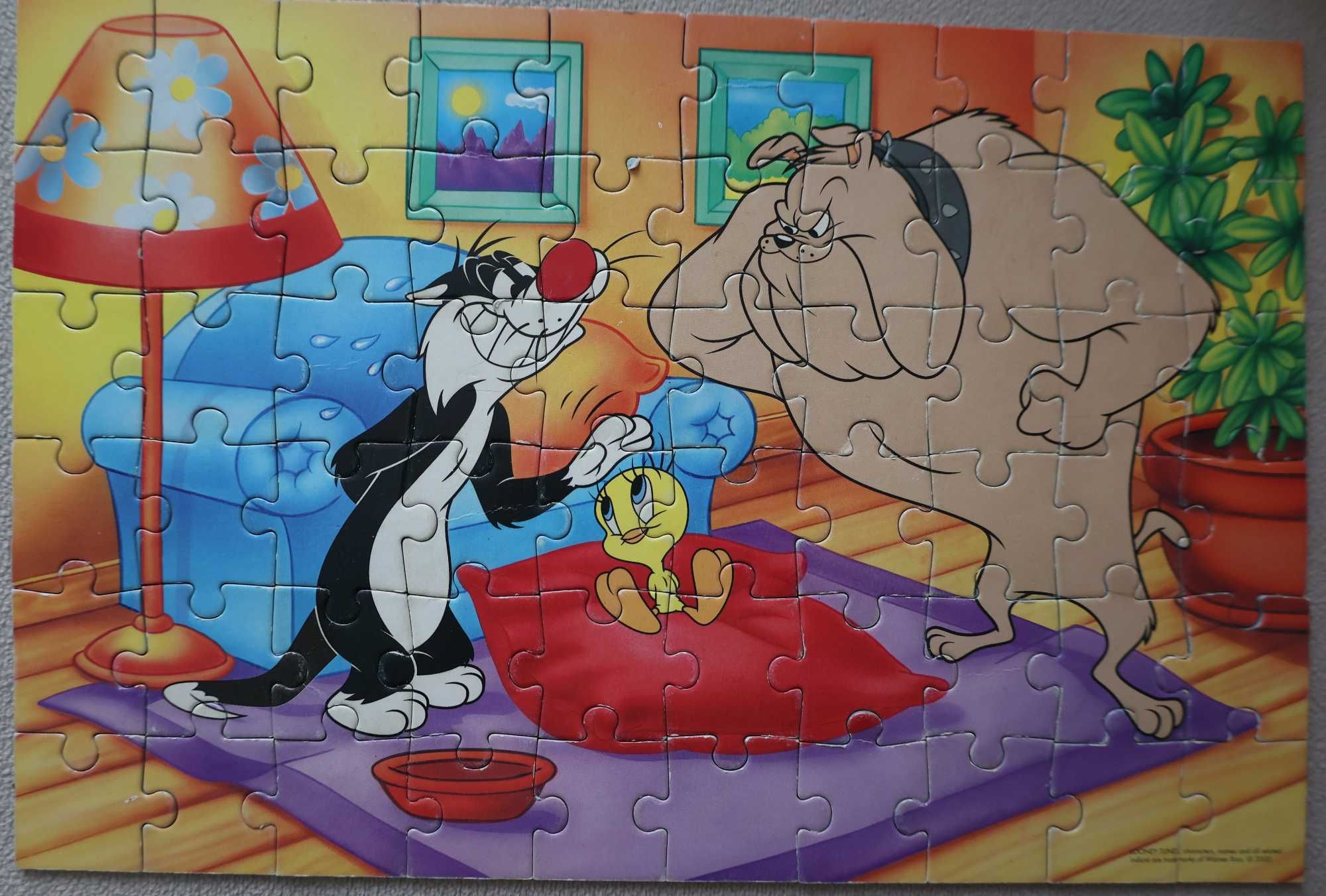 Puzzle Looney Tunes /Trefl 60 Kot Sylwester Tweety Komplet