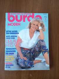 Burda Moden w wykrojami, wydanie niemieckie lipiec 1990r.