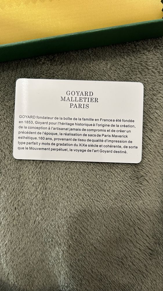 Carteira Goyard verde