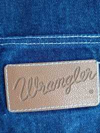 Wrangler spodnie jeansy ogrodniczki