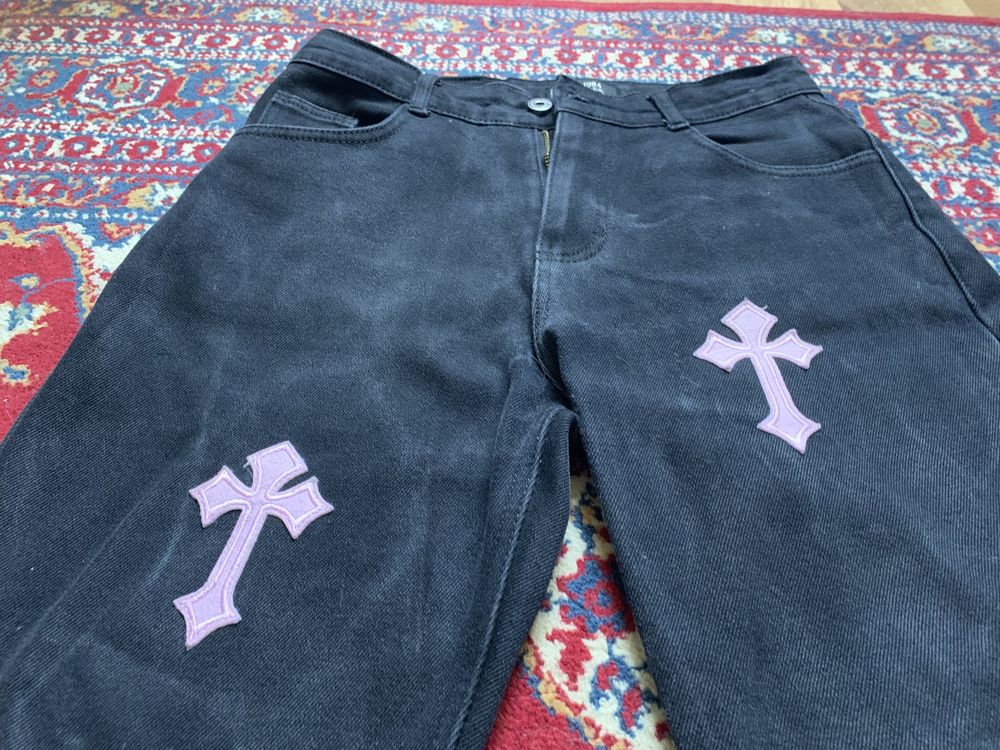 Pants custom/ chrome hearts, pink