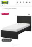 Cama IKEA Malm solteiro com colchão e estrado