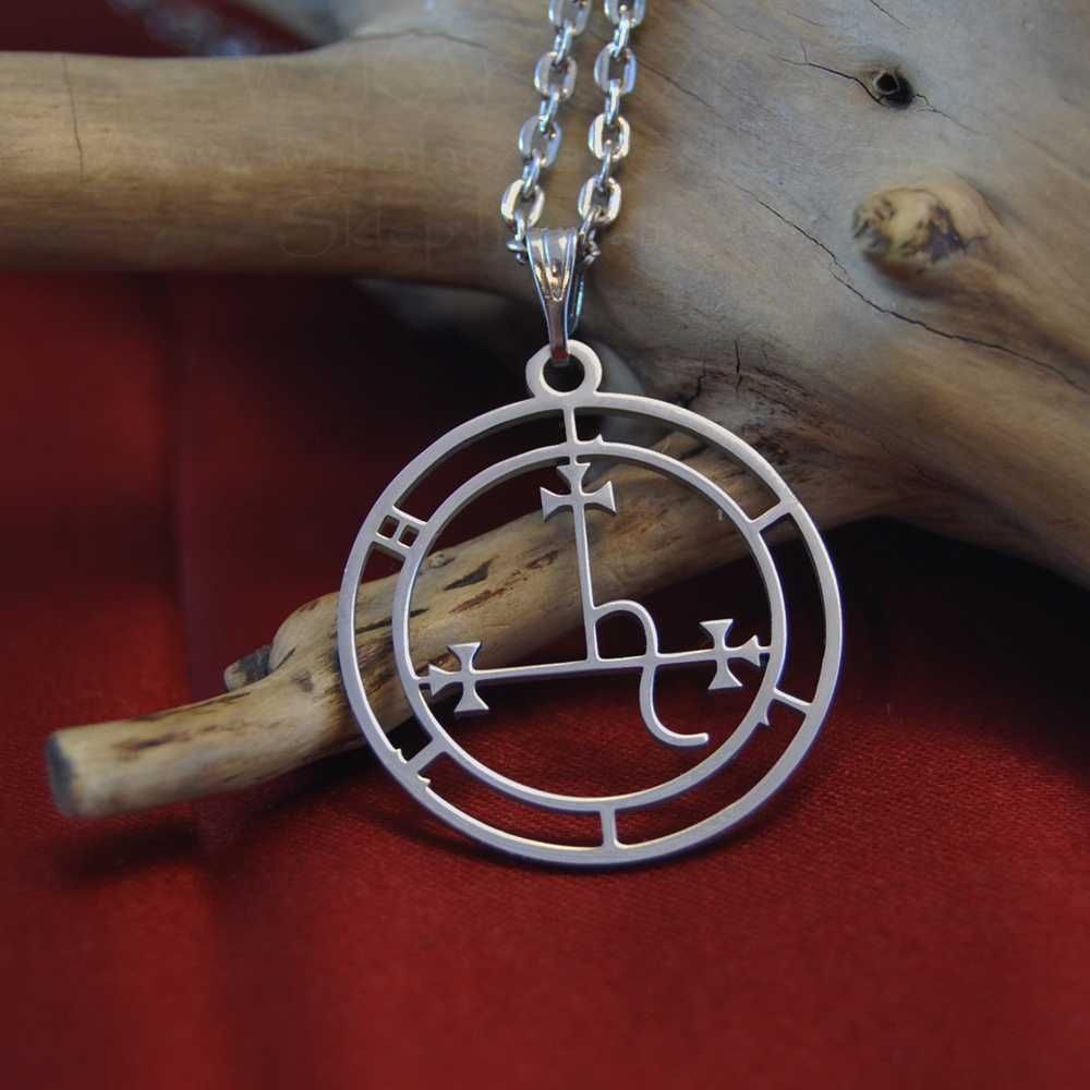 pieczęć Sigil Lilith Satanistyczny amulet talizman stal nierdzewna