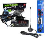 CB RADIO President Jimmy 3 III 12V JIMY ASC+ antena magnetyczna  ML-29