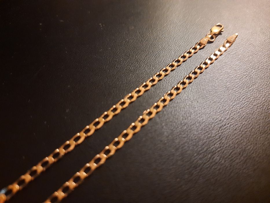 Złoty łańcuszek ŻÓŁTE ZŁOTO 333 pancerka 333 złoty łańcuch 53cm HIT!!!