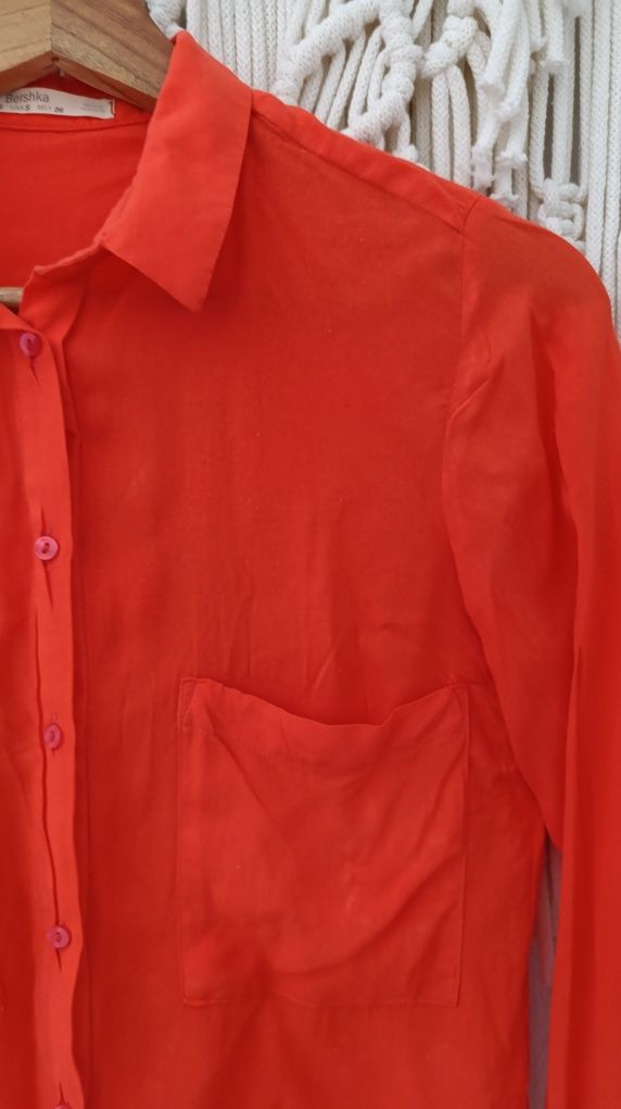 Bershka koszula czerwona roz.36