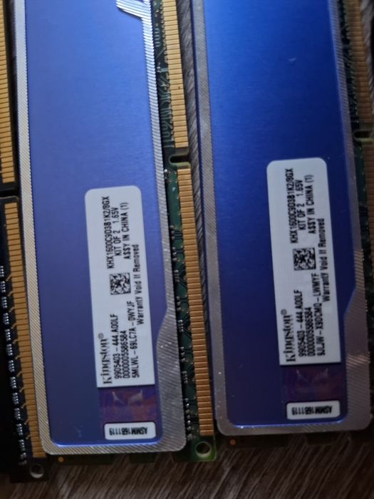 Karty RAM Fury Hyperx blu, Kingston