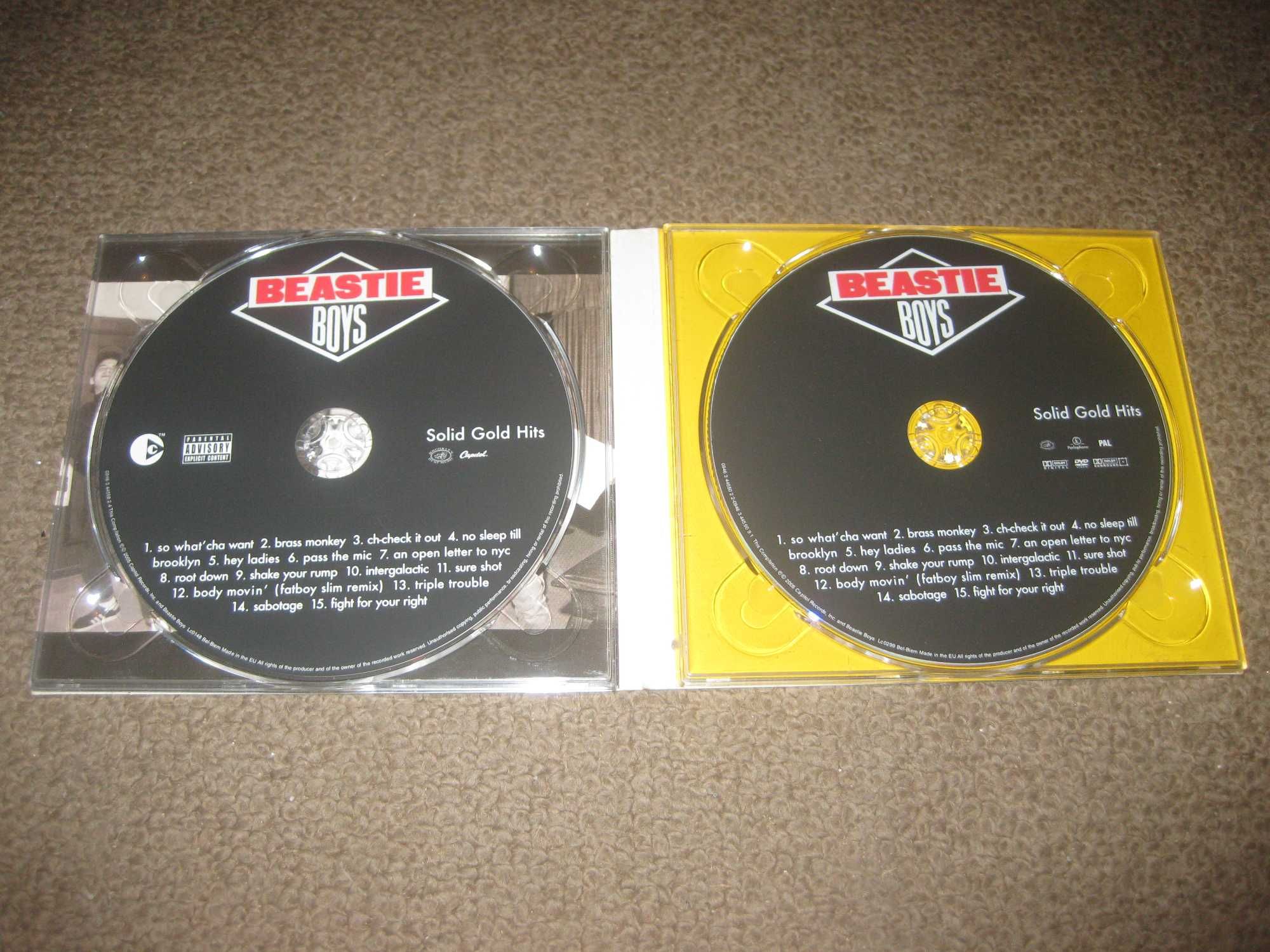 CD+DVD dos Beastie Boys "Solid Gold Hits" Edição Limitada Digipack!