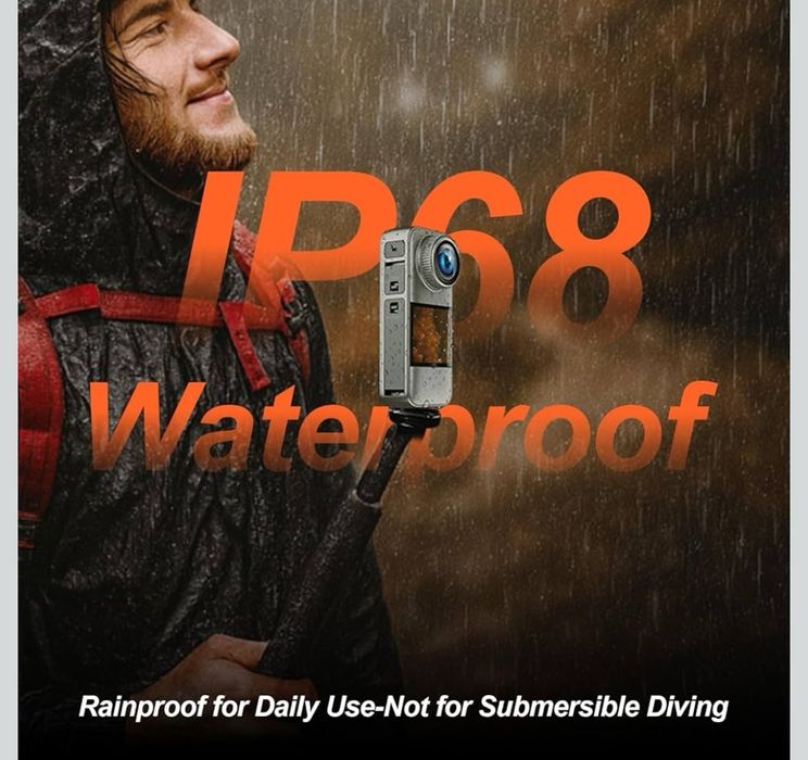 Kamera sportowa 4K, wodoodporna, z długą baterią, 32GB SD