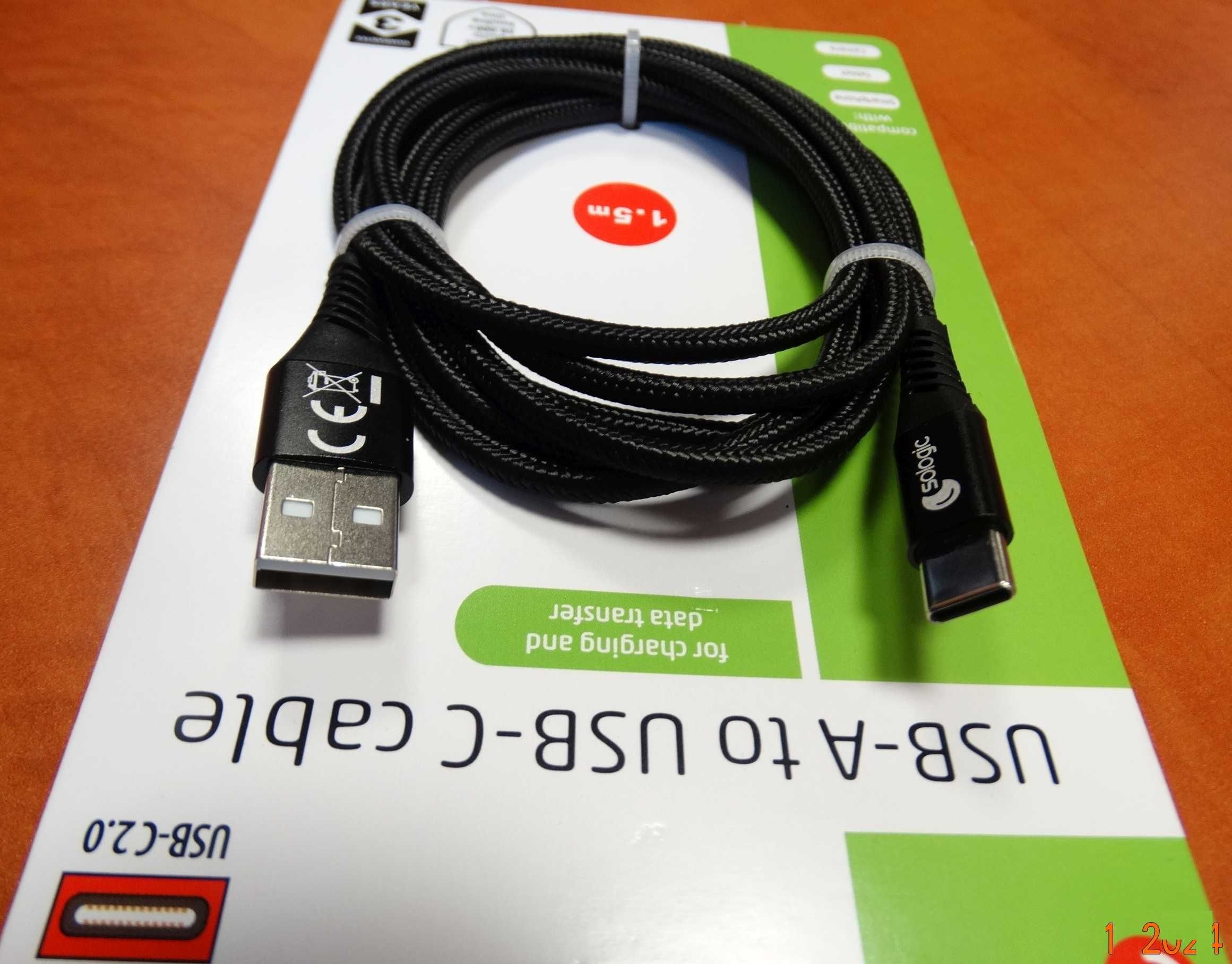 Kabel USB typ C długi 1,5m do ładowania przesyłanie danych Samsung