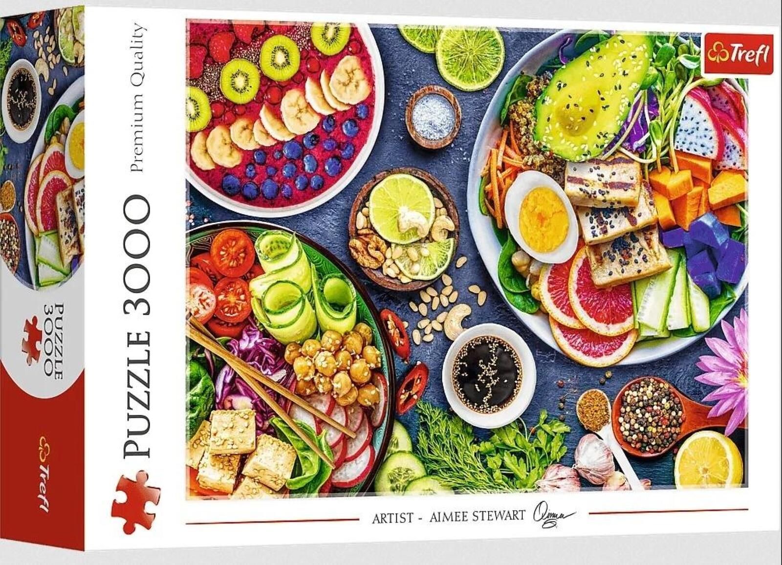 Puzzle 3000 Misa Buddy Trefl pudełko,268x405 mm