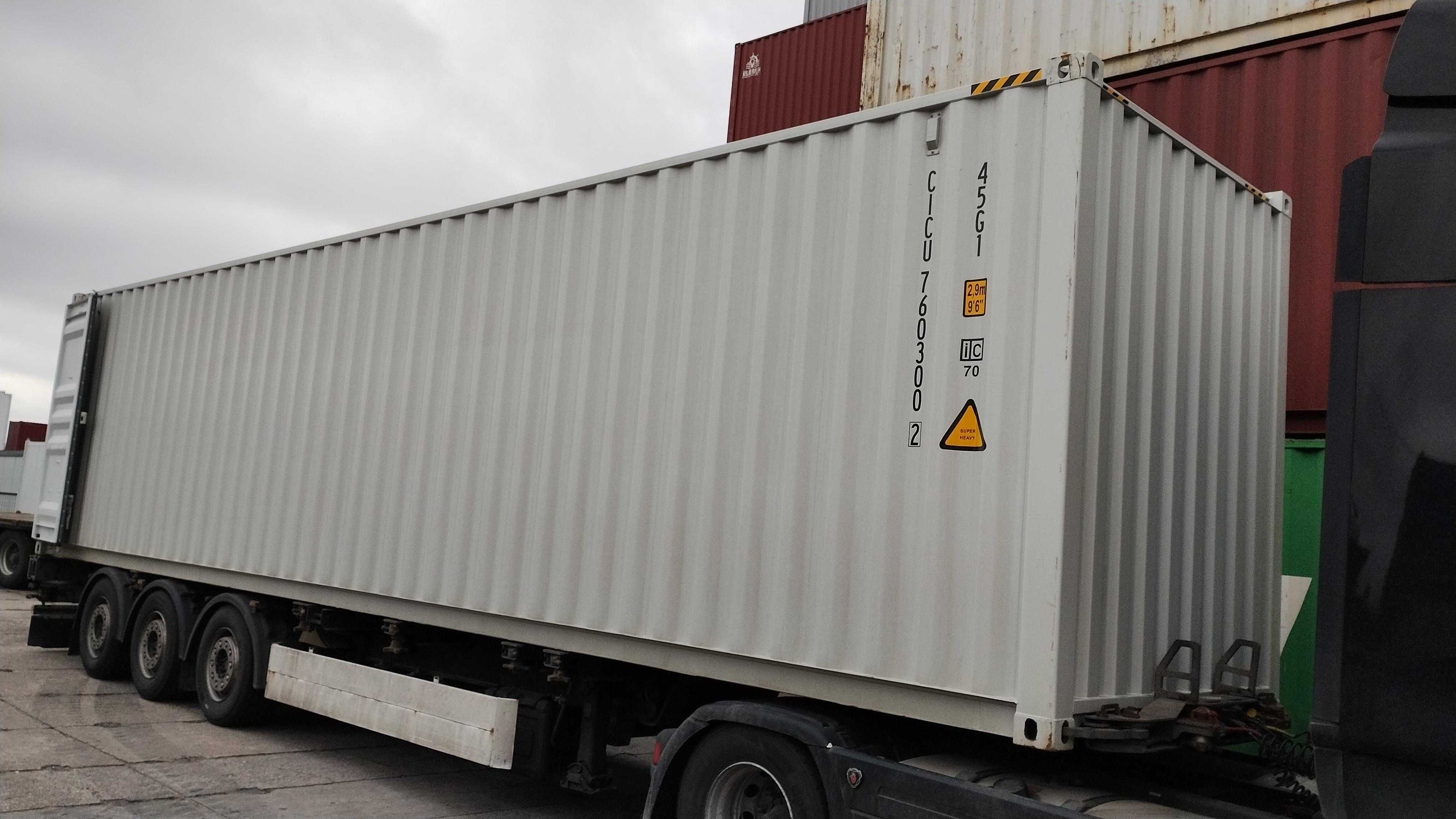 Kontener morski magazyn 12m 40 HCDC Nowy RAL7035