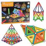 Klocki magnetyczne, 158 elementów. Trifox. Nowy Produkt