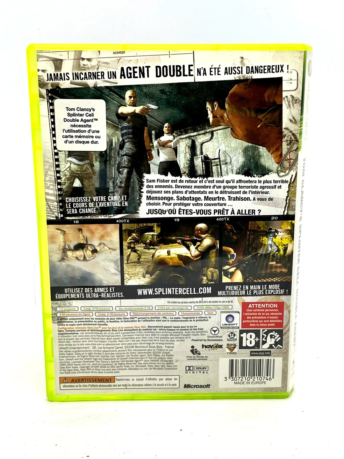 Splinter Cell Double Agent Xbox 360 Po Angielsku
