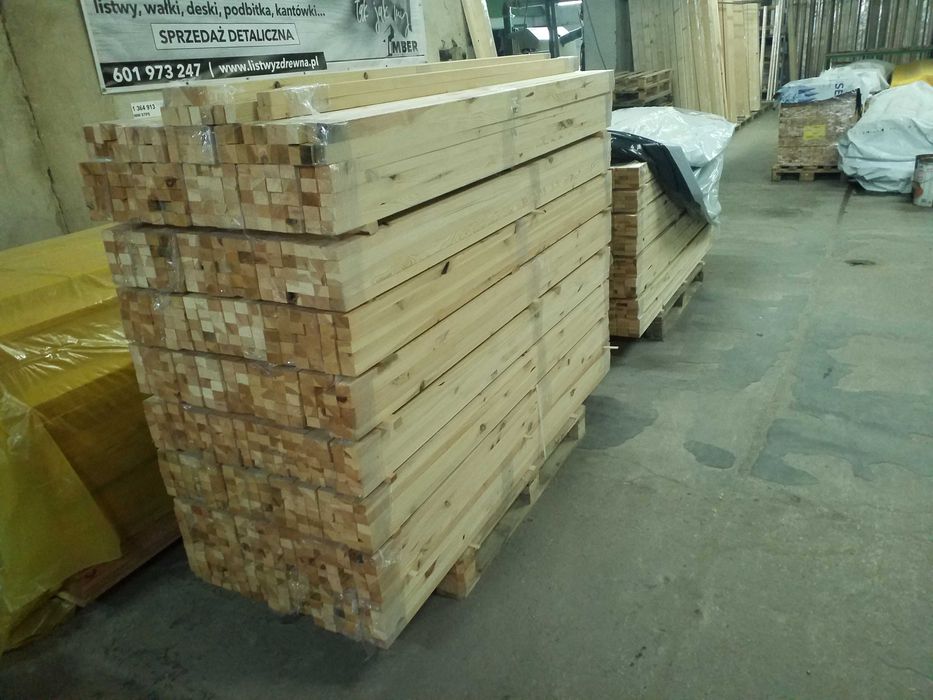 Kantówka 30x40 mm drewniana heblowana sosna legar  listwa prostokątna
