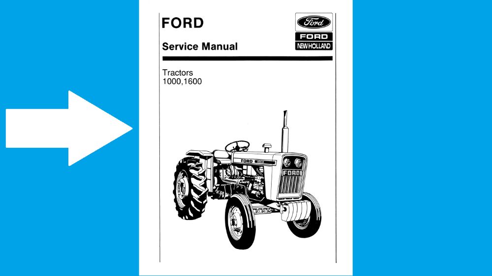 FORD 1000 , 1600 instrukcja napraw SERWISOWA!
