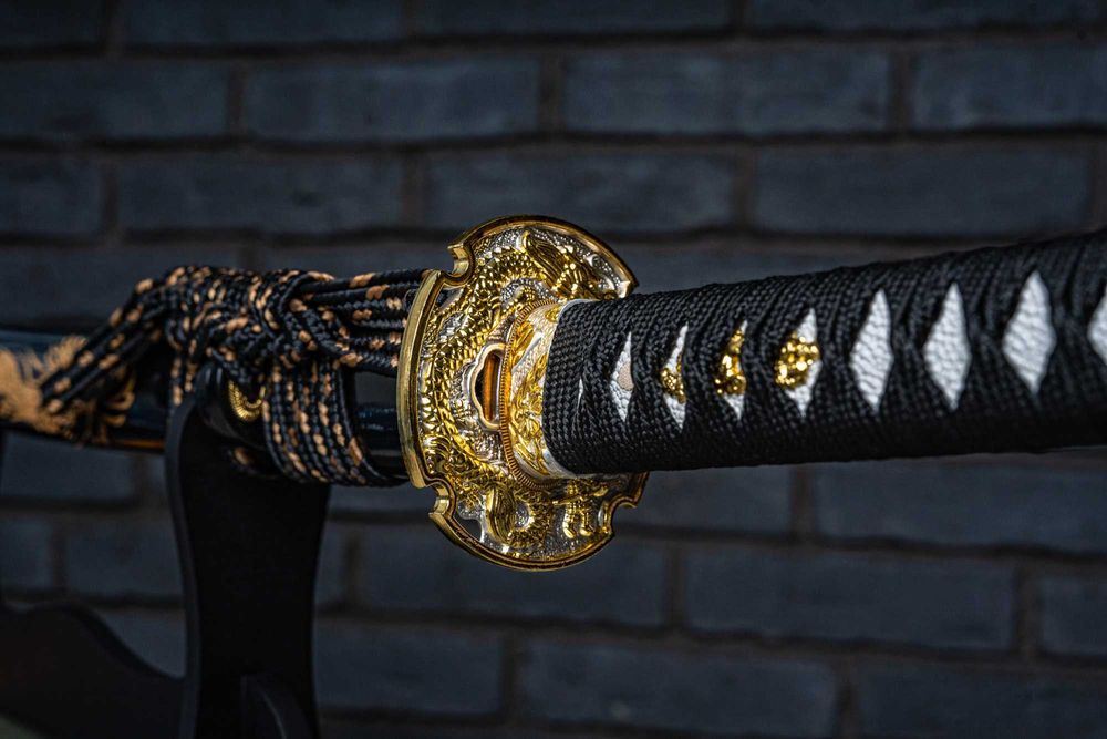 Miecz Samurajski Japońska Katana Stal Damasceńska Handmade Wa-Wa