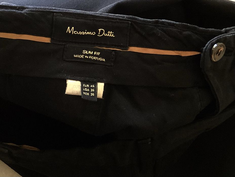 Massimo Dutti Czarne spodnie rozmiar XL