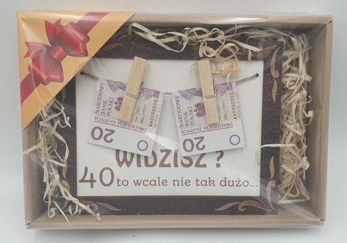 ramka urodzinowa na pieniądze