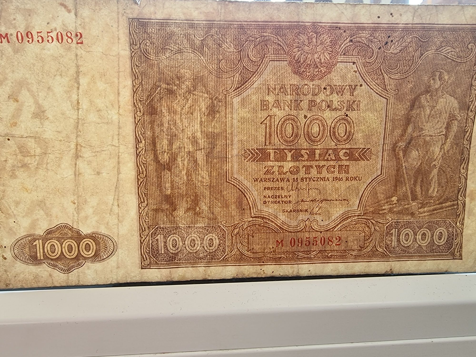 Banknot Narodowy Bank Polski Tysiąc złotych 1946