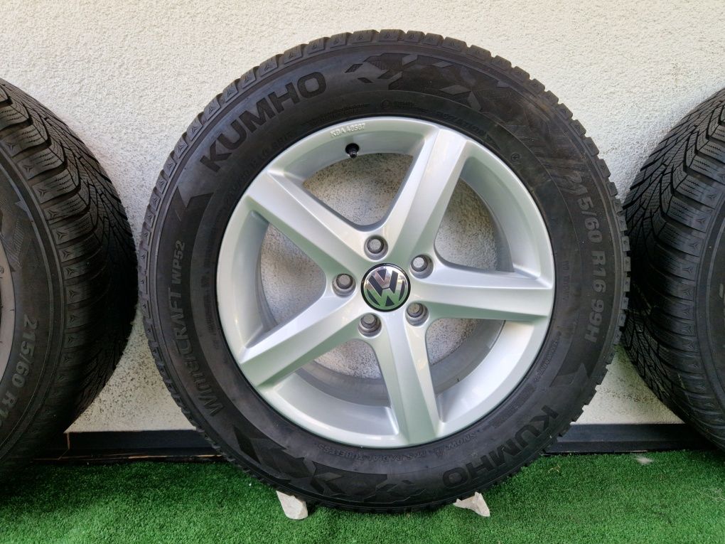 215/60r16 Vw Passat B8 B7 T-Roc Eos Scirocco Golf Alufelgi 5x112 Et42