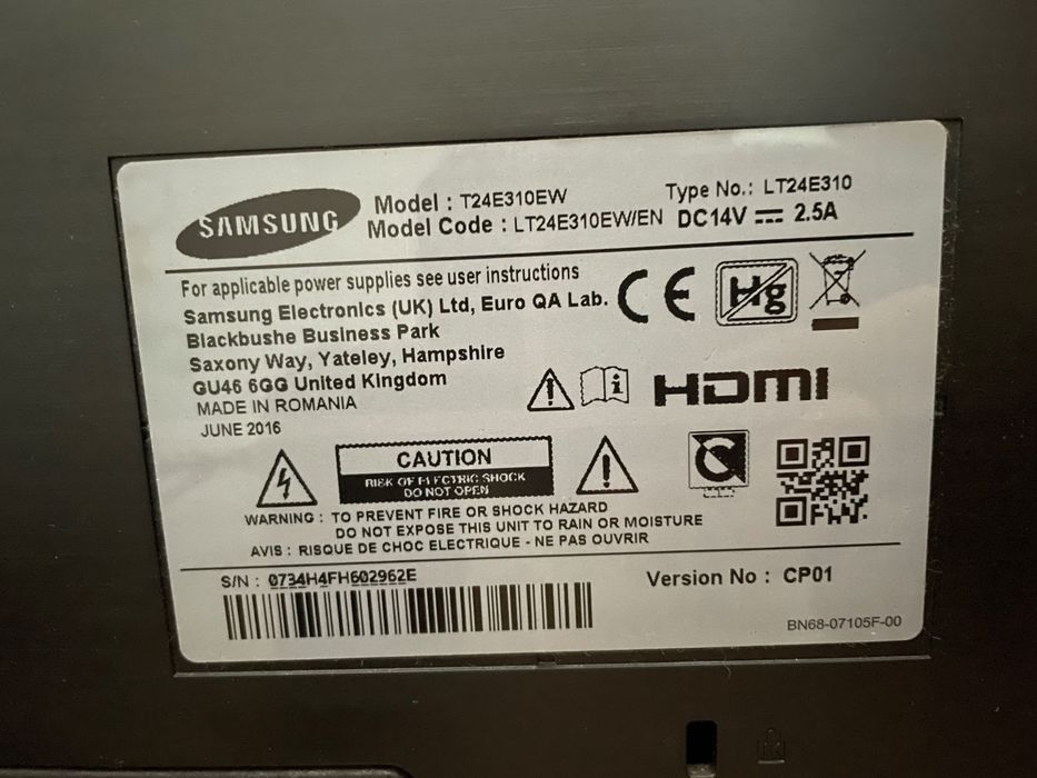 Vendo TV SAMSUNG 24 polegadas