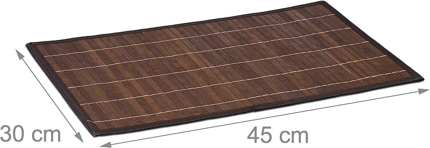 R148 zestaw 6 podkładek maty na stół bambus 30 x 45 cm mata podkładka