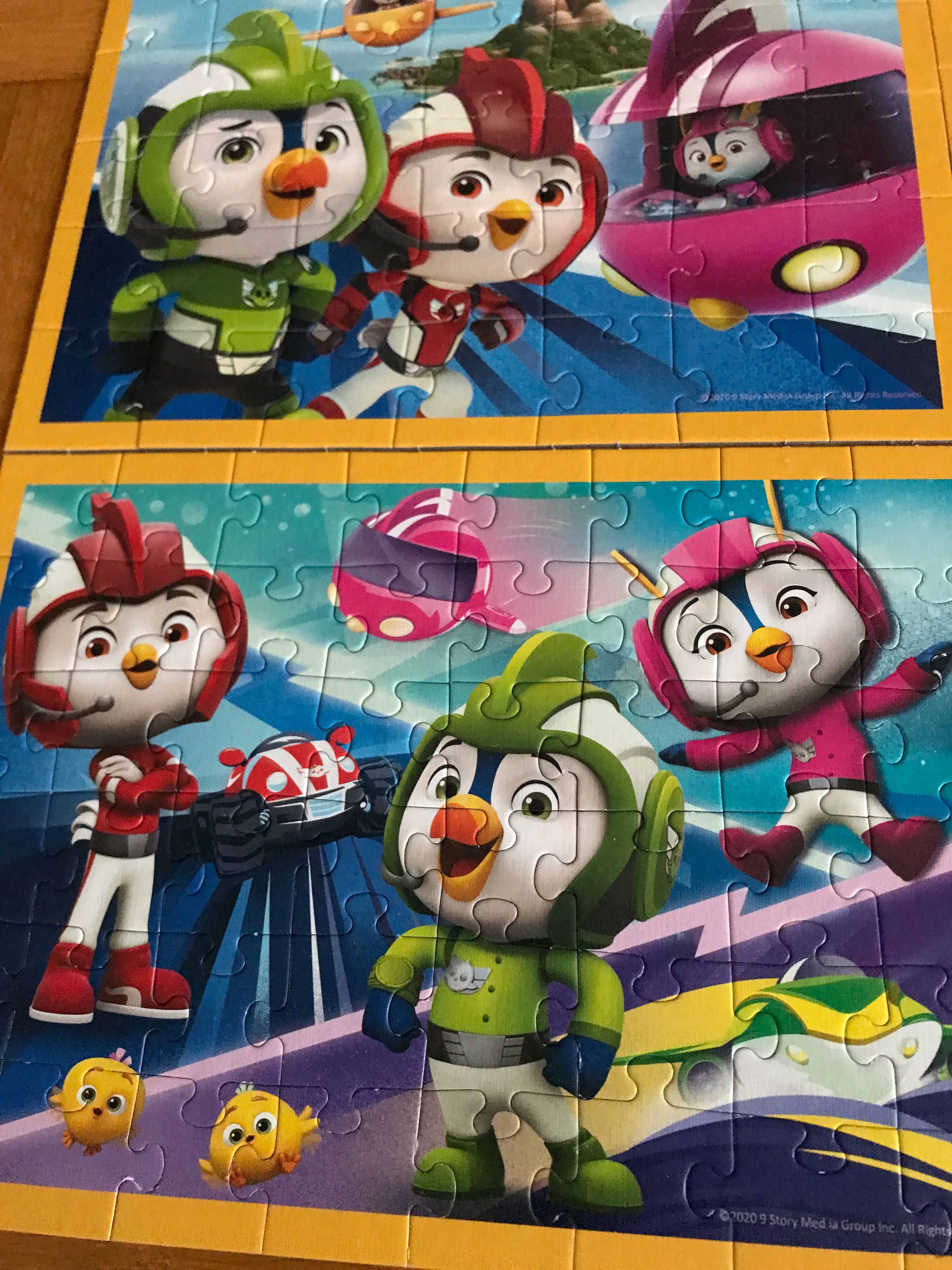 Top wings Trefl puzzle 4 w 1 stan bdb!