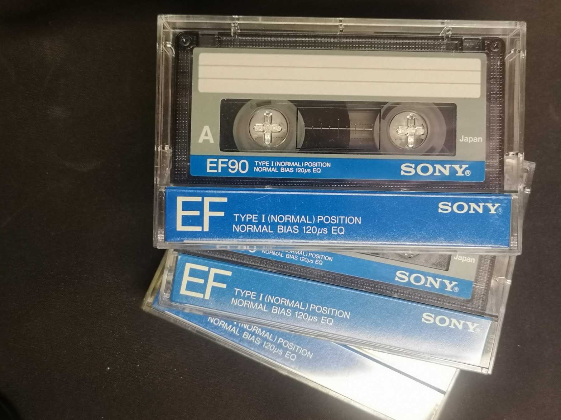 Аудіо касети з записом Sony EF 90m, GS HD 90m,