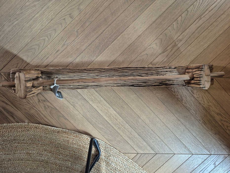 wieszak uchwyt na ręczniki drewniany rustykalne drewno