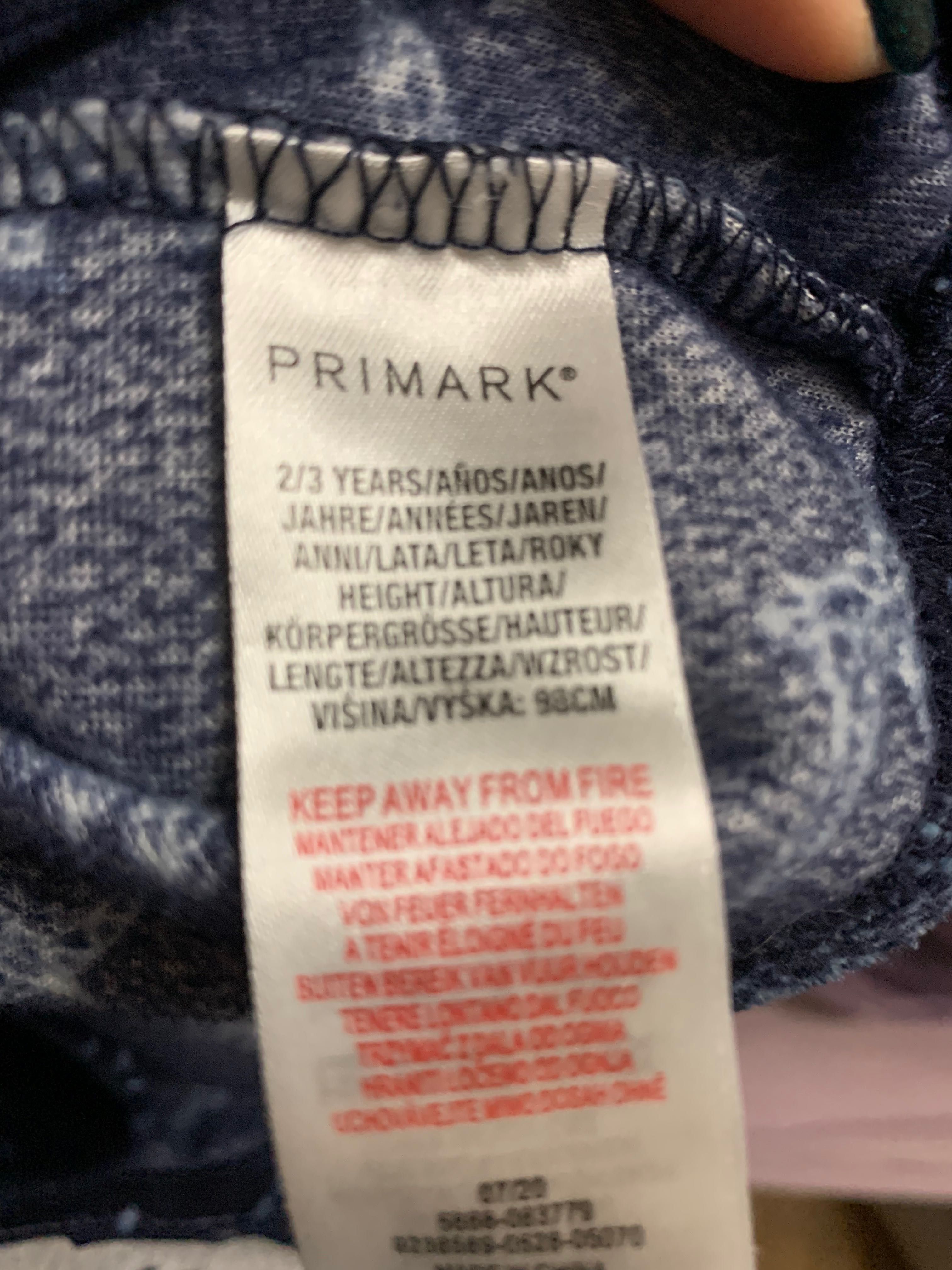 Флісова піжама Primark 2-3 роки.