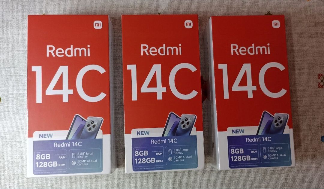 Redmi 14C 4/128 Black. NEW. Запакований. Глобальна версія