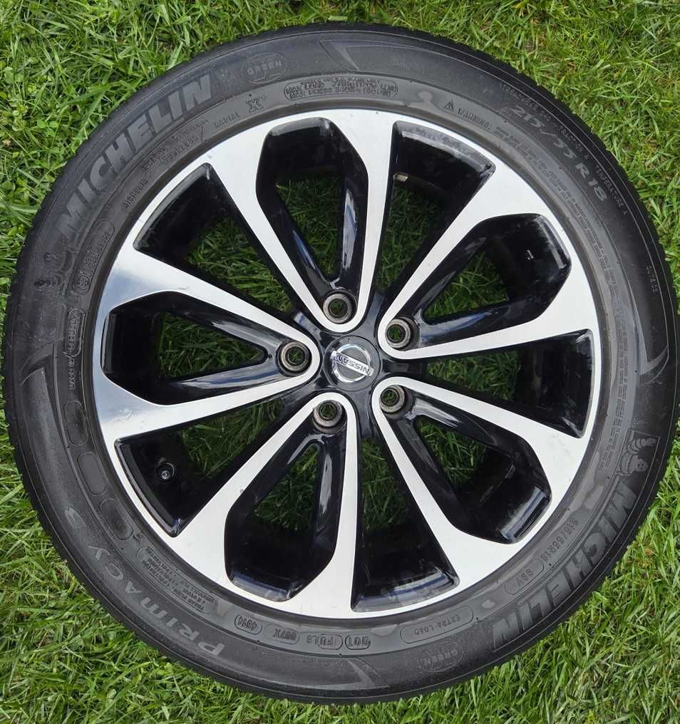 Koła, opony, komplet, alufelgi, felgi aluminiowe 18' Nissan Qashqai