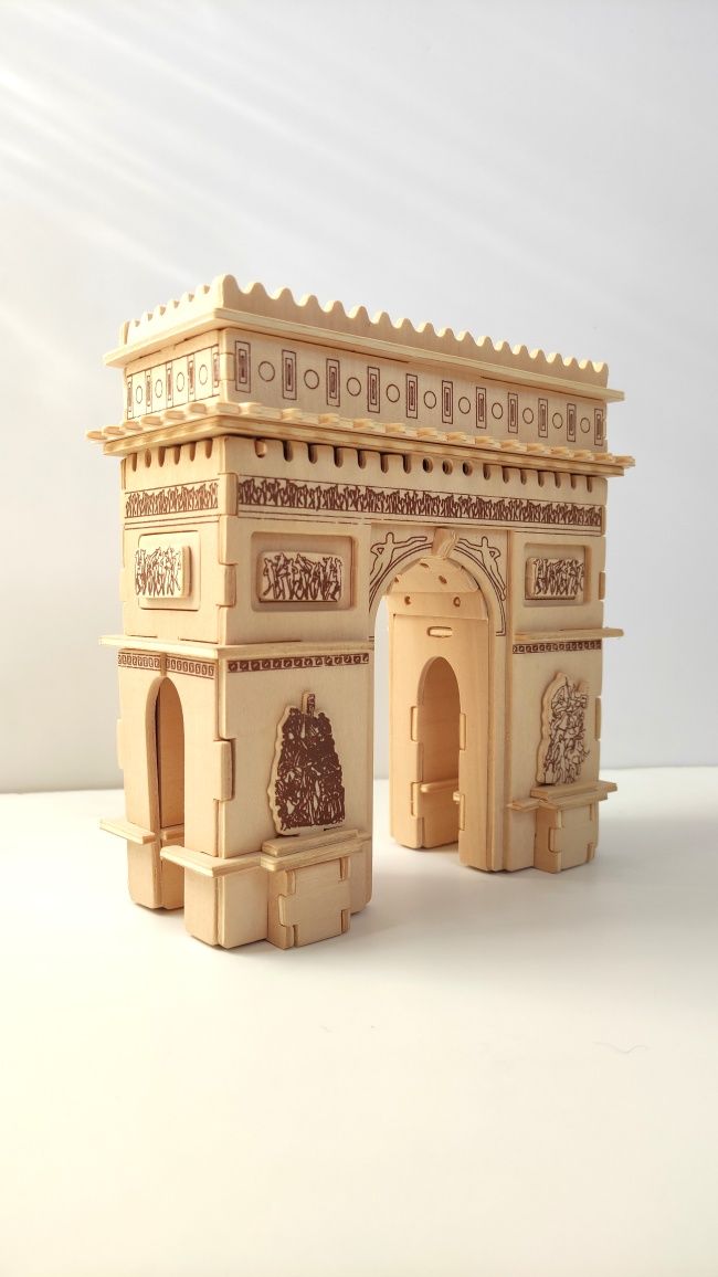 Drewniane puzzle 3D drewniana zabawka edukacyjna