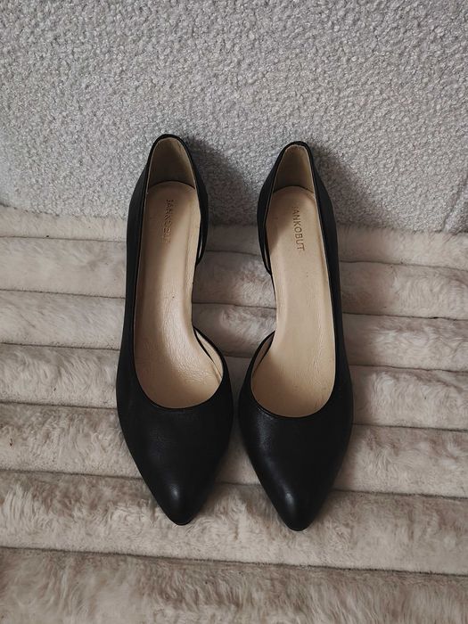 Szpilki skórzane 43