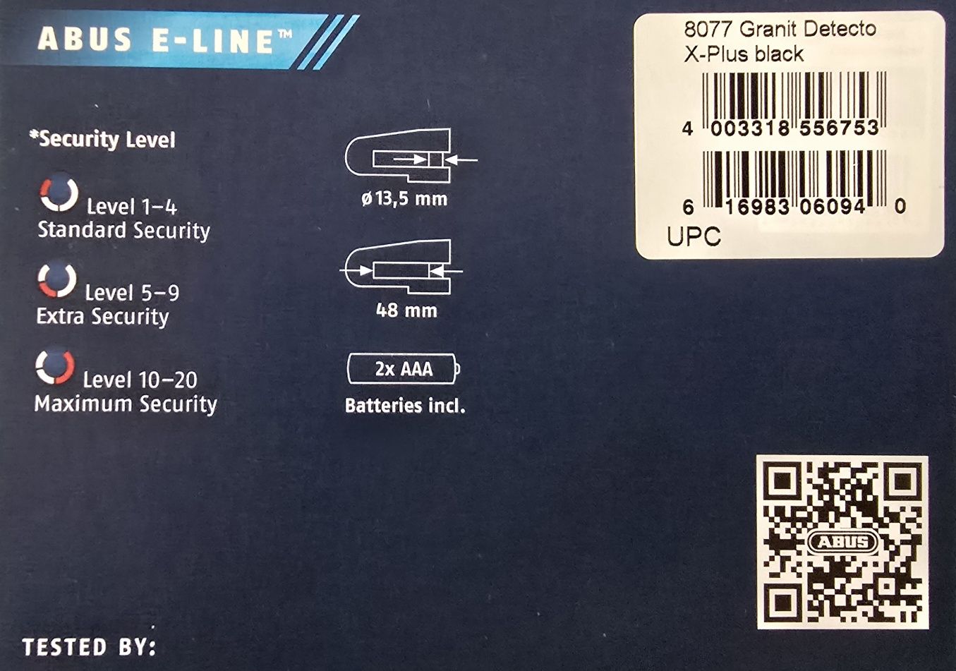 Blokada ABUS Granit  8077 XPlus