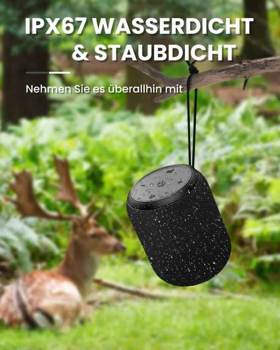 NOTABRICK Głośnik Bluetooth bezprzewodowy mały wodoszczelny 15h