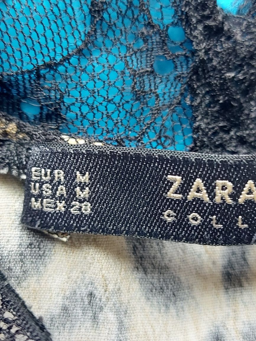 Bluzka damska wizytowa panterka rozmiar M firma ZARA