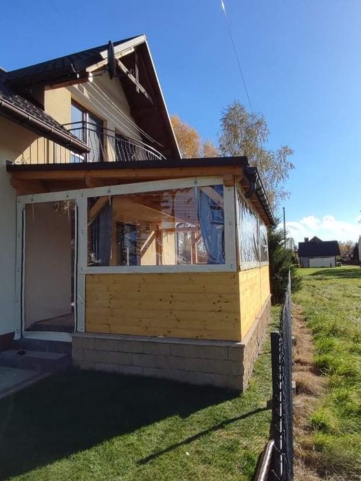 Plandeki altany tarasy ogródki piwne