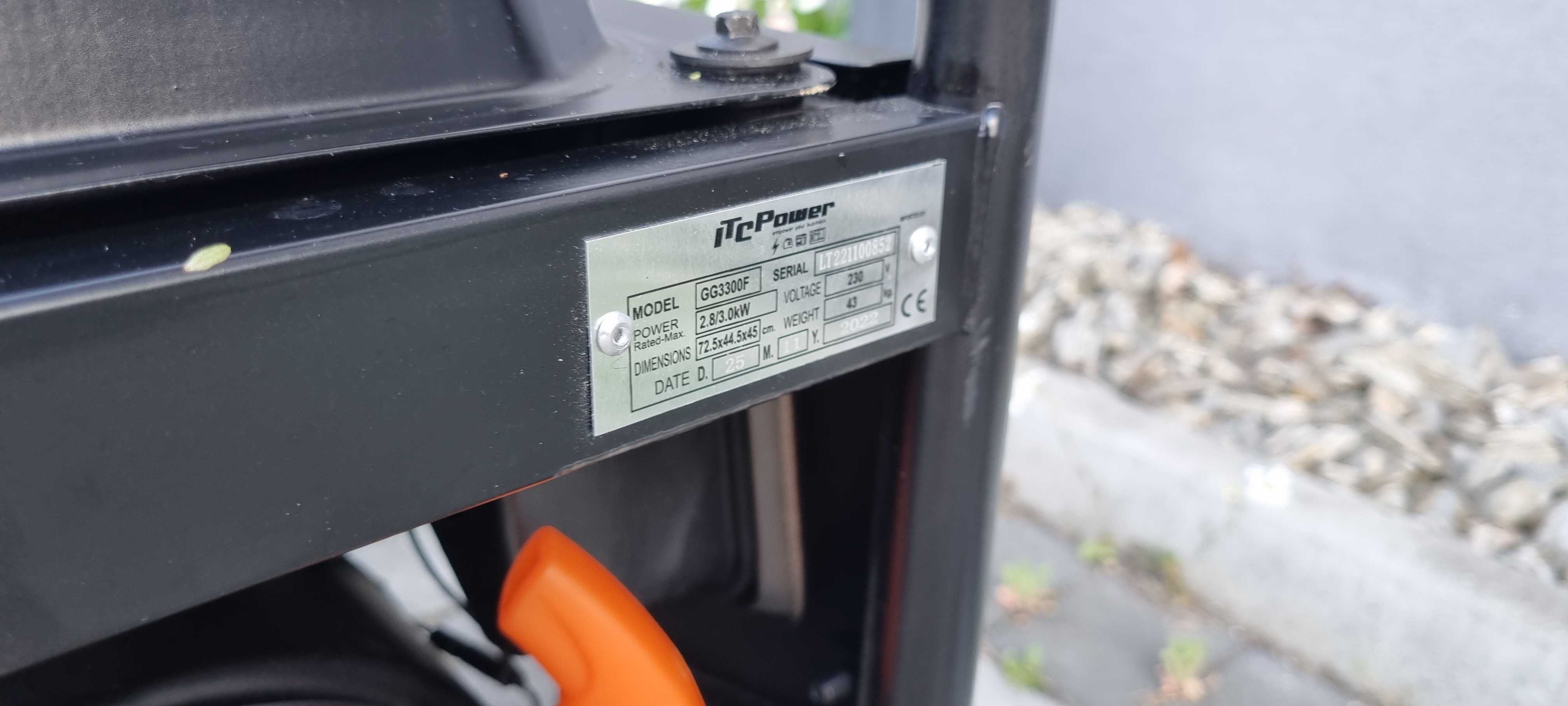 Agregat prądotwórczy 4-suwowy Generator 3000W ITC Power GG3300F kółka*