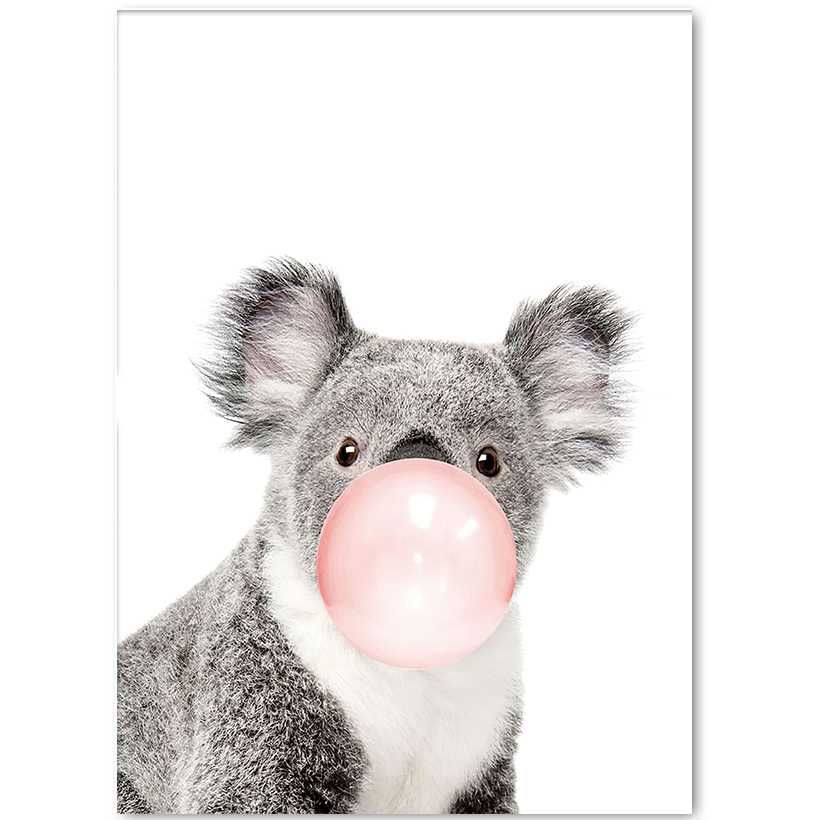 ZABAWNY PLAKAT koala z balonem 50x70 cm