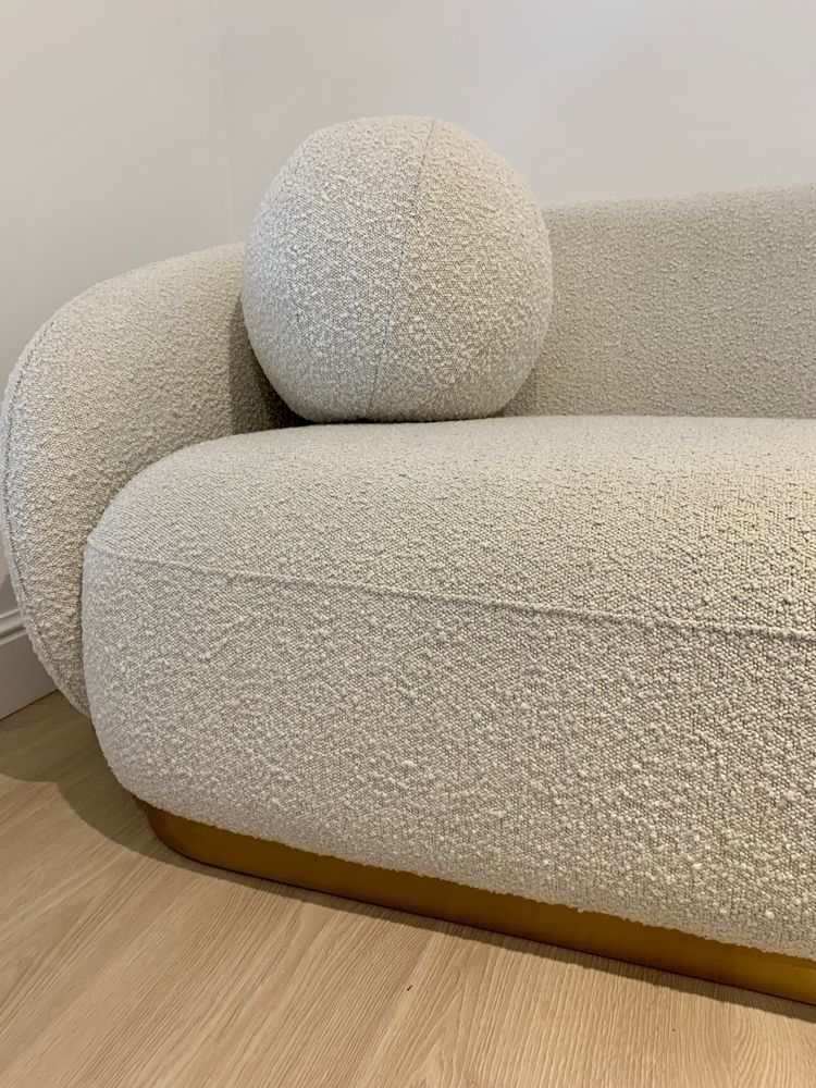 Sofa Eichholtz Brice, tkanina boucle cream