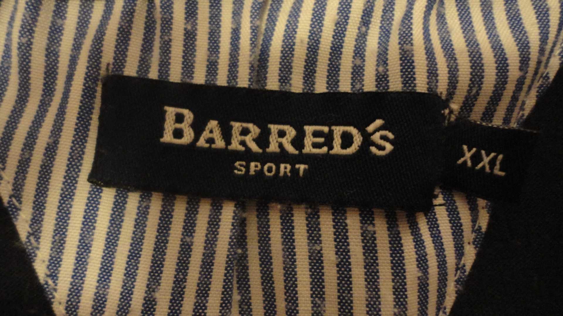 Polo de homem azul escuro Barred's Sport