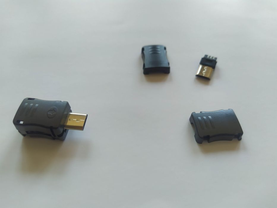 Wtyk 20szt USB typu B rozbieralny USB-b składany 5PINów diy do montażu