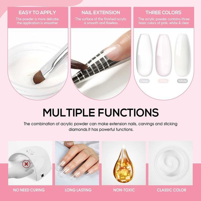 Kit Manicure semipermanente com lâmpada LED para unhas manicure, broca