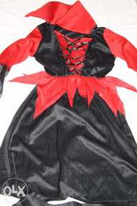 Fato de Carnaval/Halloween Vampira-tam7/9