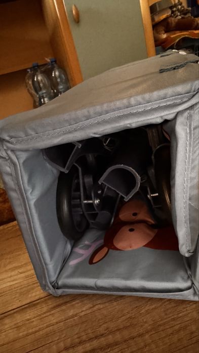 Duży kojec z torbą transportową i grubym materacem Lionelo Lene